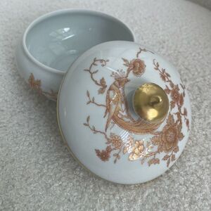 Vintage Limoges France porcelain Fine China Lidded Candy Dish 4” x 5”